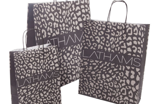 Twisted paper handle bags