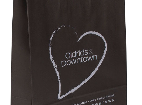 Twisted paper handle bags