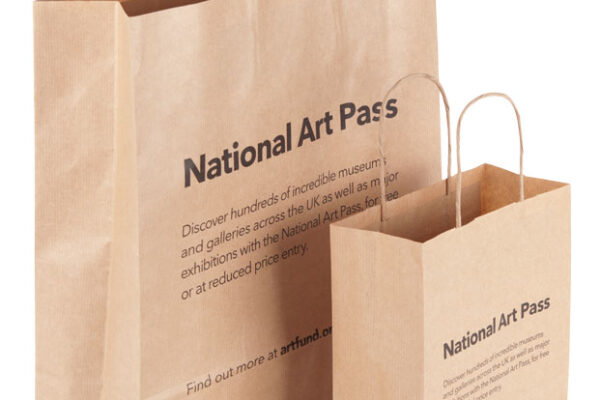 Twisted paper handle bags