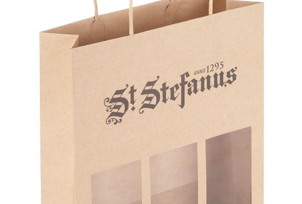 Twisted paper handle bags