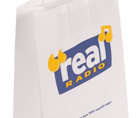 Twisted paper handle bags