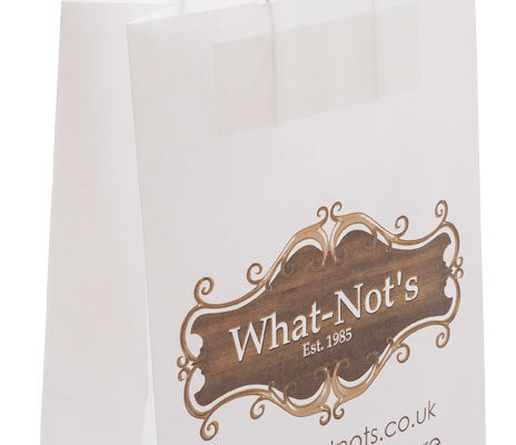 Twisted paper handle bags