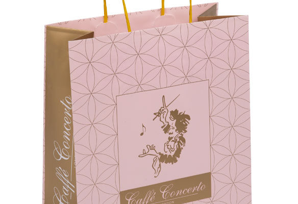 Twisted paper handle bags