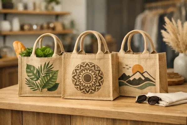 Printed Jute Shopping Bags for Better Retail